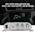 Portable Mini HiFi Stereo Amplifier, 20W 2 Channel Stereo Bass Auto Car Home Audio Power Amplifier for Phone, MP3,