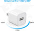 iPhone Charger - 3 Pack USB Wall Charger Cube Block Adapter with 6Ft Fast Charging Cable Compatible with iPhone