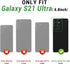 SUANPOT Rose Gold Leather Wallet Case for Samsung Galaxy S21 Ultra 6.8", RFID Blocking, Flip Folio Book Phone Case,