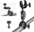 ULANZI Super Clamp Double Camera Clamp with 1/4" Adapter, Crab Plier Clip Bracket Mount for Photo Studio Light Stand