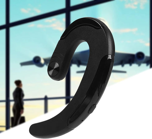 Over The Ear Open Ear Earbuds Q25, Wireless Bluetooth Headset with Microphone, Stereo Earhook, Black