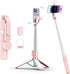 NOOX Selfie Stick with Rechargable Remote & Light (1PC), Tripod for iPhone, Cell