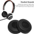 Replacement Ear Pads Cushions for Jabra Evolve 20/20se/30/30II/40/65/65+ Headphones, Protein Leather Ear Cushion Covers
