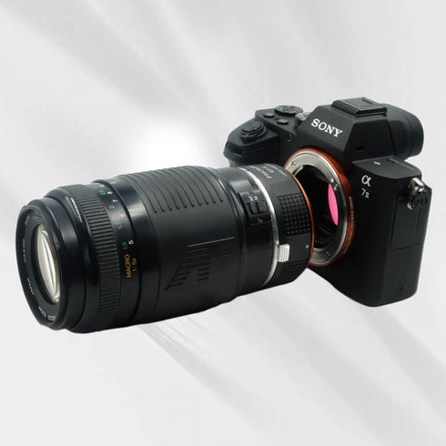 Manual Focus Lens Adapter for Canon EOS EF Lens to E Mount Camera, Compatible with Sony a1 a9ii a7S iii/ii, a7R