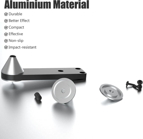 Preffair 4Pcs Audiophile Speaker Base Stand Isolation Feet, Aluminum Alloy Vibration Isolators for Speaker and Amplifier
