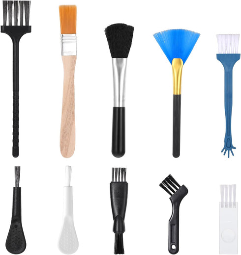 FdcLixuvol Keyboard Brush, 10 Pcs Mini Anti Static Brush Keyboard Cleaning Brushes Kit