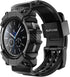 SUPCASE Heavy Duty Cover for Samsung Galaxy Watch 4 Classic 46mm (Unicorn Beetle Pro) with Adjustable Strap Band, Black