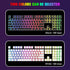 Pudding Keycaps Double Shot PBT Keycap Set, Translucent Layer for 104 87 61 Keys RGB Backlit Mechanical Keyboards