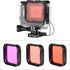 Waterproof Housing Case for GoPro Hero 5 6 7 Black - Underwater Photography Filters, Waterproof up to 147 Feet