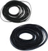 The Only One 56Pcs Set Cassette Repair,40-120mm(Black,1mm Recorder Rubber Belts-Rubber Drive Belt Premium for DVD, CD