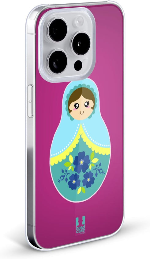 Head Case Designs 12 Pink Nesting Dolls Hard Back Case Compatible with Apple iPhone Pro Max