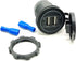 12-24V 4.2A Dual-Ring USB Car Charger, Waterproof USB Port for Marine Truck Motorcycle Car