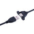 iGreely USB Extension Cable 2Pack, 1Ft/30cm USB 2.0 Panel-Mount Type A Male to Type A Female Cable