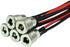 FILSHU DC Power Jack Socket - 5.5 x 2.5 MM Threaded Female Mount Connector Adapter with 30CM 18AWG Cable
