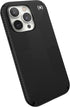 Speck Presidio2 14 Grip - Non-Slip iPhone Pro Case (Black/Black/White)