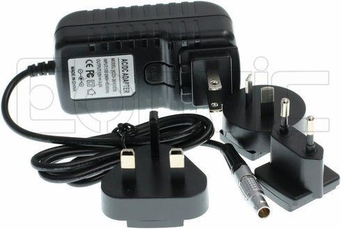 Eonvic 2 Pin to AC Teradek Power Supply Cable with US EU Plugs for Hollyland Cosmo 600