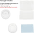 Small White Silicone Earbud Tips - 36 Pieces, Soft & Comfortable, Fits Most In-Ear Headphones, Inner Hole 3.8mm-5.5mm.
