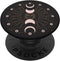 Moon Phases Astrology Space Stars Pattern, Black PopSockets Standard PopGrip