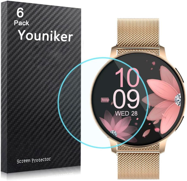 6 Pack S53 1.39" Watch Screen Protector Film for Forfitead Smartwatch, Crystal Clear HD Anti-Scratch Foils