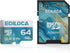 Ediloca 64GB Micro SD Card, Memory Card with SD Adapter, Read Speed up