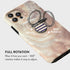 BURGA 360 Cell Phone Ring, Holder Grip and Stand - Finger Phone Grip for Back of Smartphone Case, Kickstand Rotation
