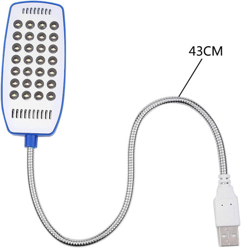 5V 28 Pilipane USB Reading Lamp, Flexible Gooseneck Mini USB LED Portable Reading Light Computer Lamp with Switch