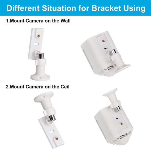 Wall Mount Bracket - Compatible with Ring Spotlight Cam Plus/Pro, Adjustable Mounting Bracket for Better View Angle