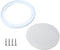 RDEXP 8 Inch DIY Car Audio Speaker Cover - Decorative Circle Metal Net Mesh Grille White 10.16 x 9.61 x 1.06