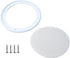 RDEXP 8 Inch DIY Car Audio Speaker Cover - Decorative Circle Metal Net Mesh Grille White 10.16 x 9.61 x 1.06