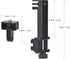 High Precision Aluminum Alloy Cell Phone Gun Clamp Mount, Picatinny Rail Holder for iPhone YouTube Tiktok Vlogging