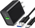 18W Fast Phone Charger for Moto G7 G8 Play Power, Z4 Z3, G Power, G Stylus, Edge Plus, QC3.0 USB Wall Charger Adapter