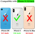 SAMONPOW iPhone X/XS Case Wallet Card Holder for iPhone 10, Heavy Duty Protection, Shockproof, Anti Scratch, Black