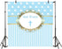 Yeele 4x4ft Cross God Bless Backdrops for Photography, Infant Baptism Peace Pigeon Blue Stripes Background for Baby