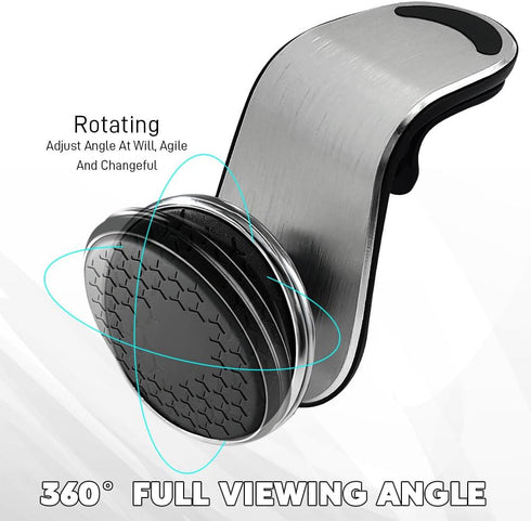 YUPIKJI 360 Magnetic Phone Holder, Strong Magnetic Phone Mount for Car, Adjustable Magnetic Car Phone Holder Mount