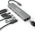 Plugable 7-in-1 USB C Hub Multiport Adapter, Ethernet Compatibility with Mac, Windows, iPhone 15, 100W Charging