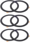 TENOC Universal Metal Ring Sticker, Compatible with Magsafe/Magnetic Charger for iPhone/Samsung/Android, 6 Pcs (Black)