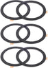 TENOC Universal Metal Ring Sticker, Compatible with Magsafe/Magnetic Charger for iPhone/Samsung/Android, 6 Pcs (Black)