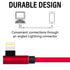 iPhone Lightning Charger, 3 Pack 10 Ft Red Apple MFi Certified Fast Charging Cable Compatible with iPhone 14, 13, 12, 11