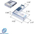 DRIVECADDY 4-Pack 2.5" 3.5" WH5D2 X7K8W Y796F KG1CH F238F 3.5" 9W8C4 Y004G to Drive Adapter Compatible with Dell