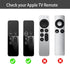 Lambcare 3 Pack 4K/ 4th Cases Compatible with Apple TV Gen Remote Light Weight Anti-Slip Shock Proof Silicone Cover