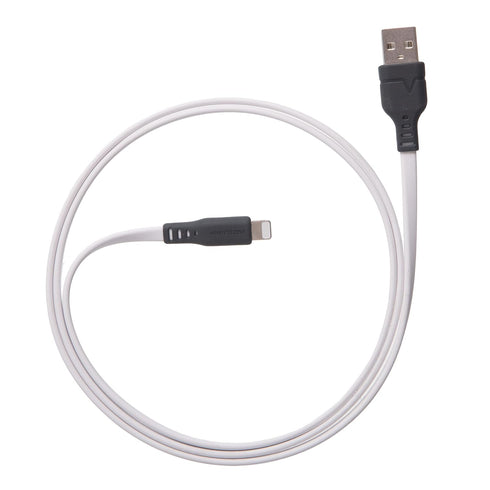 Ventev ChargeSync Flat Tangle-Resistant USB A to Apple Lightning Cable 3.3ft | Compatible with iPhone 14/13/13 Pro/13