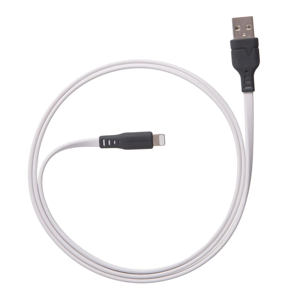 Ventev ChargeSync Flat Tangle-Resistant USB A to Apple Lightning Cable 3.3ft | Compatible with iPhone 14/13/13 Pro/13