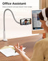 SAIJI 4-7'' Gooseneck Phone Stand for Bed, Lazy Bracket Cell Phone Holder Long Arm Clip Clamp Mount for Filming