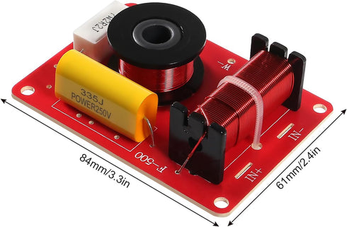 130W 2-Way Speaker System Audio Crossover Filters Frequency Distributor 3Pcs
