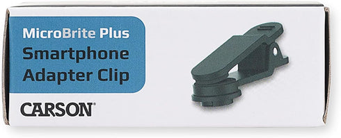 Carson MicroBrite Plus 60x-120x LED Pocket Microscope Smartphone Digiscoping Adapter Clip with CarsonCam App (MM-310)