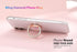 Glitter Bling Bling Phone Ring Holder, Sparkle Grip with Flat Diamond, Rhinestone Cell Finger Ring for Phones (Rose
