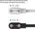 FitTurn Charger Compatible with ID205L ID205U ID205S or SW021 Smart Watch, for VeryFitPro, Magnetic, 2 Charging Pins’ Gap 2.84mm, Replacement Charging Dock Cables Charging Cord (Black,White)