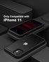 for iPhone 11 Crystal Clear Case, with Multicolor Protective Shockproof Bumpers, Not Yellowing Anti Scratch Transparent Hard PC Back & Soft Silicone TPU Frame Cover (Black)