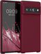 kwmobile TPU Silicone Case Compatible with Google Pixel 6 Pro - Soft Finish Phone Cover in Rhubarb Red