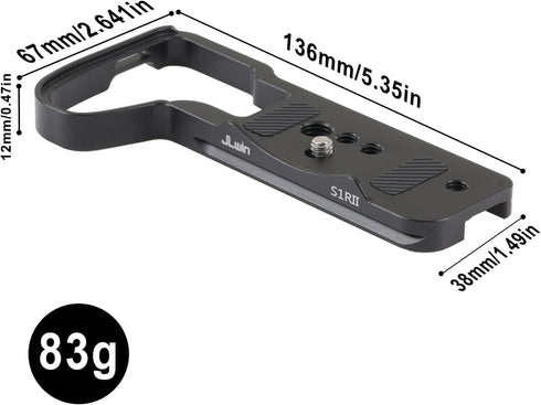 FocusFoto S1RII/S1II/S1 Quick Release Baseplate QR Plate Mount for Panasonic Lumix IIE Full Frame Mirrorless Camera